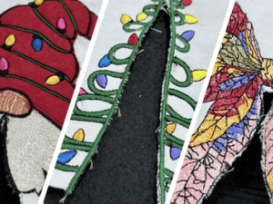 How to Embroider a Side Seam Bow Applique on a Shirt?