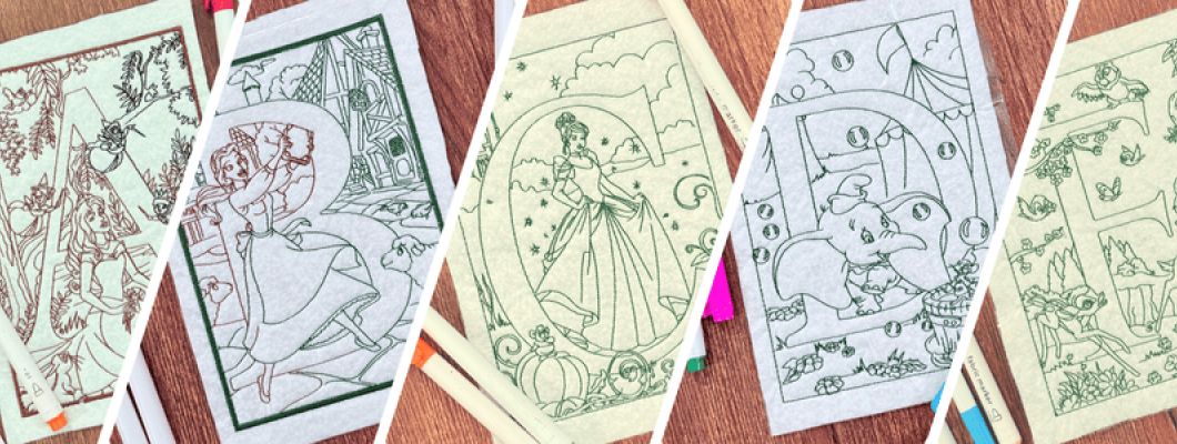 How to Stitch Your Reusable Coloring Alphabets In the Hoop Designs