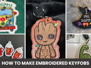 How to Make Embroidered Key fobs