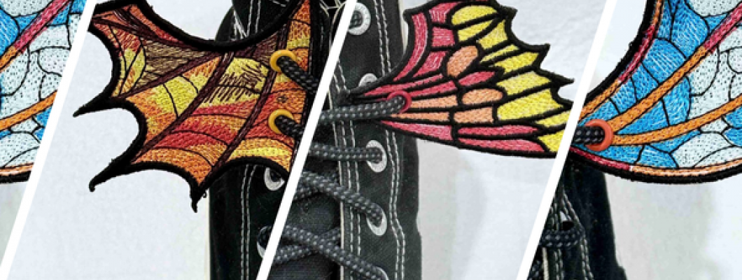 How to Make In-the-Hoop Shoe Wings