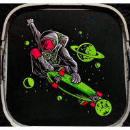 Astronaut Skateboarding On Universe