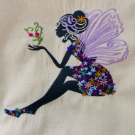 Floral Fairy with Butterfly 