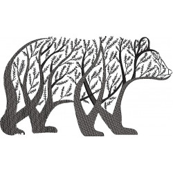 Bear Silhouette Design
