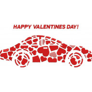 Valentines Heart Car