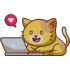 Cat Playing With Laptop