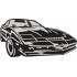 Black Car Embroidery Pattern