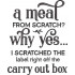 A meal from scratch quote