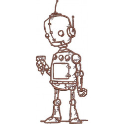Robot Holding Icecream