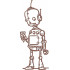 Robot Holding Icecream