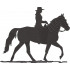 Cowgirl On Horse Silhouette