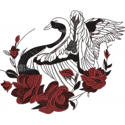 Floral Swan