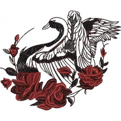 Floral Swan