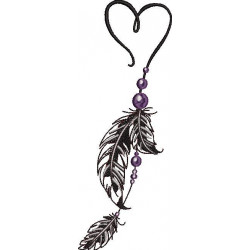 Beautiful Feather And Pearl Pattern