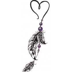 Beautiful Feather And Pearl Pattern
