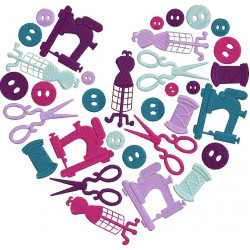 Sewing Heart Design