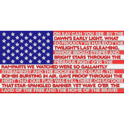 USA Flag with National Anthem