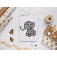 Baby Elephant Mandala