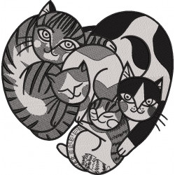 Cat Embroidery Pattern