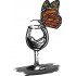 Butterfly Sitting On A Glass