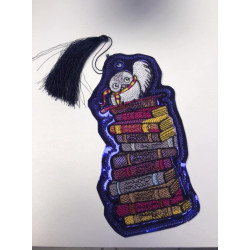 Owl Standing On Books