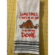 Get Nothing Done Cat Quote
