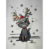 Christmas Cat Reindeer Antlers