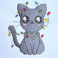 Cat With Lights
