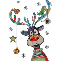 Colourful Christmas Reindeer