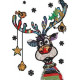 Colourful Christmas Reindeer Colourful Christmas Reindeer