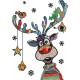 Colourful Christmas Reindeer Colourful Christmas Reindeer