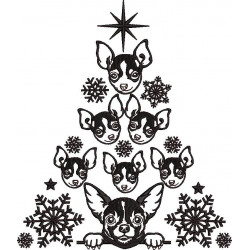 Chihuahua Christmas Tree