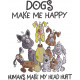 Dogs Make Me Happy Pattern