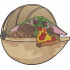 Baby Galactic Eating Pizza