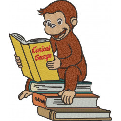 Curious George Embroidery Design