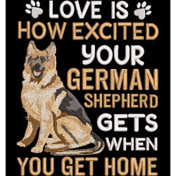 Love is your German Shepherd Dog