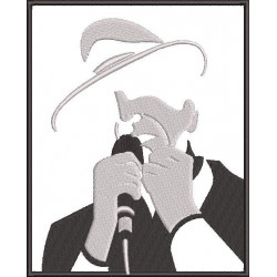 Leonard Cohen Silhouette