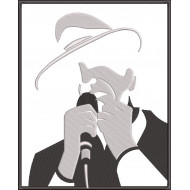 Leonard Cohen Silhouette