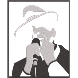 Leonard Cohen Silhouette