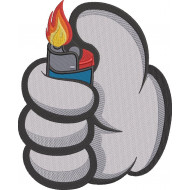 Lighter In Mouse Hand