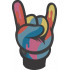 Colourful Horn Hand Sign