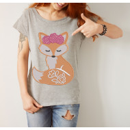 Boho Fox With Flowers