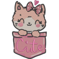Cute Kitty In Pocket