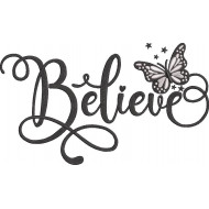 Believe Butterfly Art