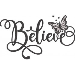 Believe Butterfly Art