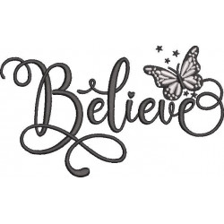 Believe Butterfly Art