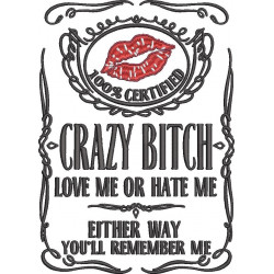Crazy Bitch Quote