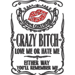 Crazy Bitch Quote