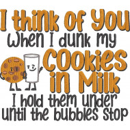 Cookies In Milk Funny Quote
