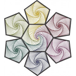 Floral Hexagon Pattern