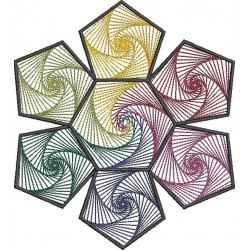 Floral Hexagon Pattern